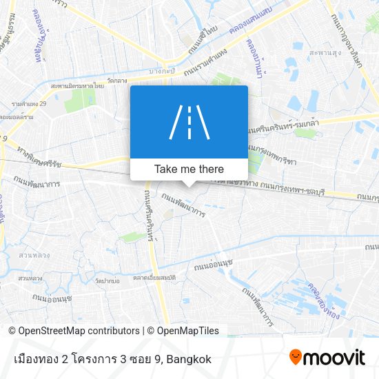 เมืองทอง 2 โครงการ 3 ซอย 9 map