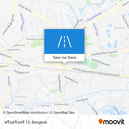 ศรีนครินทร์ 15 map