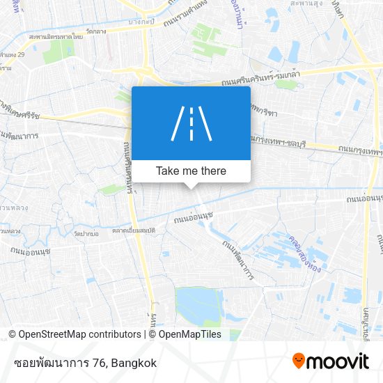 ซอยพัฒนาการ 76 map