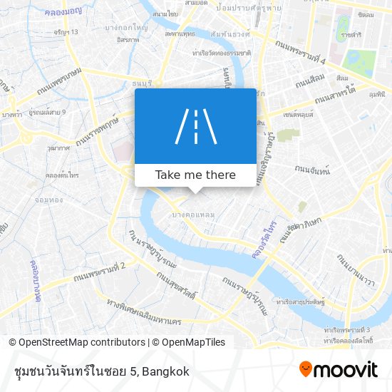 ชุุมชนวันจันทร์ในซอย 5 map