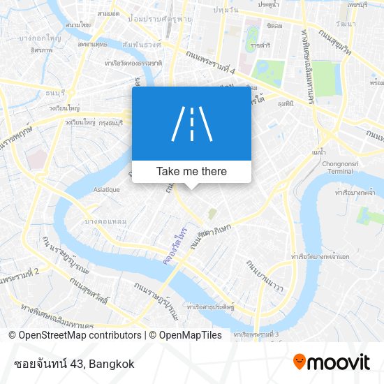 ซอยจันทน์ 43 map