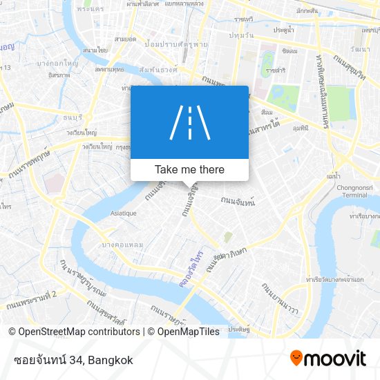 ซอยจันทน์ 34 map
