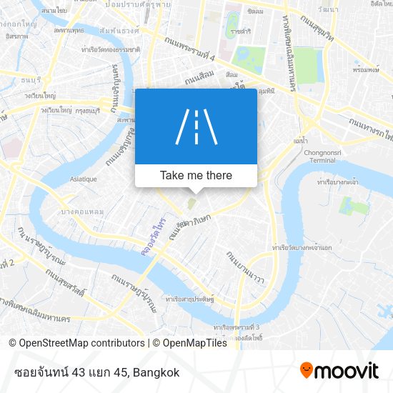 ซอยจันทน์ 43 แยก 45 map