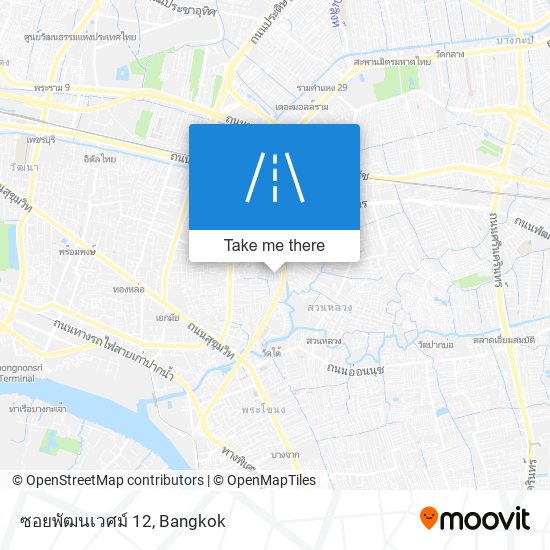 ซอยพัฒนเวศม์ 12 map