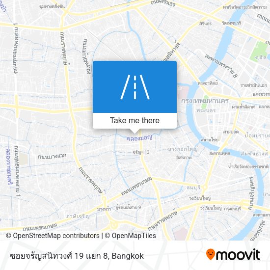 ซอยจรัญสนิทวงศ์ 19 แยก 8 map