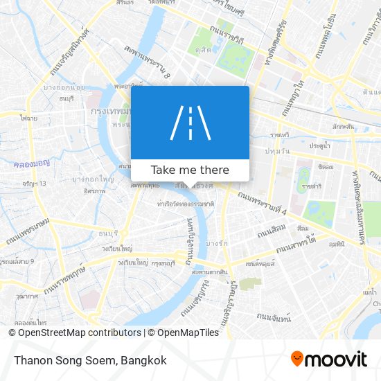 Thanon Song Soem map