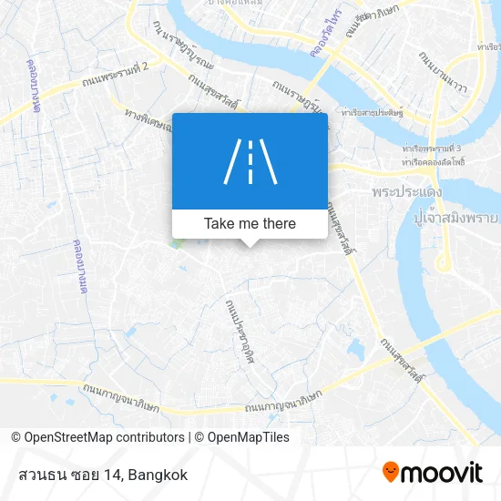 สวนธน ซอย 14 map
