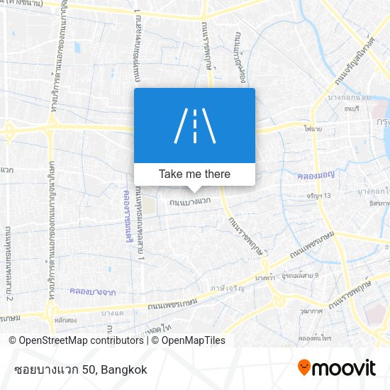 ซอยบางแวก 50 map