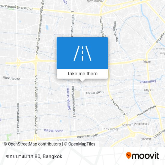 ซอยบางแวก 80 map