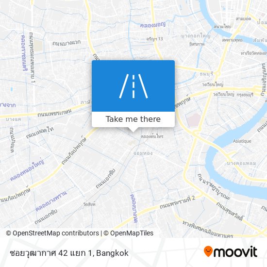 ซอยวุฒากาศ 42 แยก 1 map