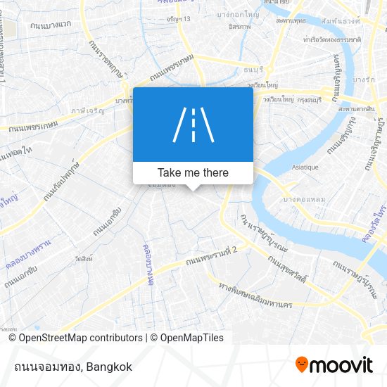 ถนนจอมทอง map