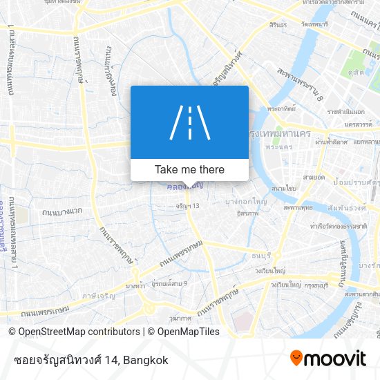 ซอยจรัญสนิทวงศ์ 14 map
