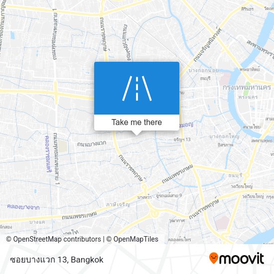 ซอยบางแวก 13 map
