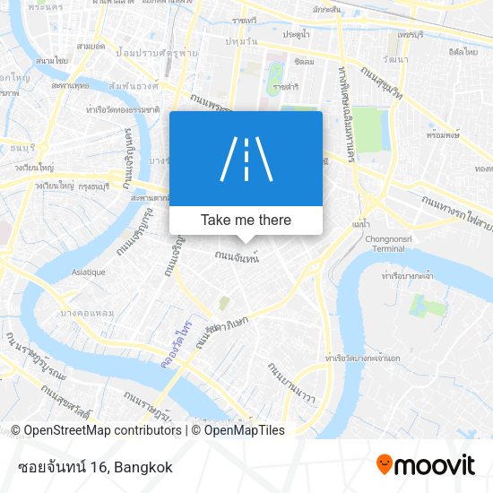 ซอยจันทน์ 16 map