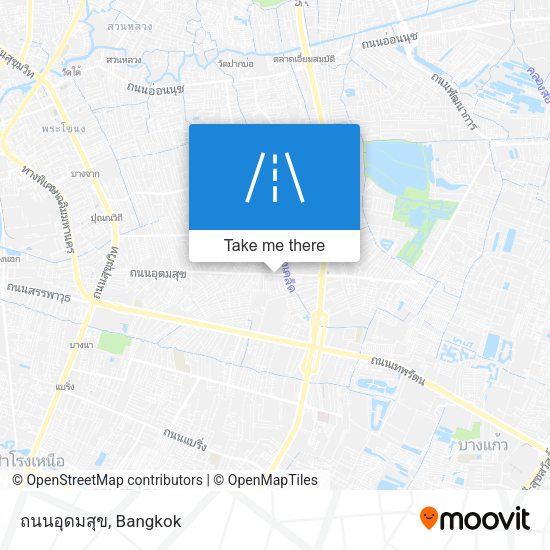 ถนนอุดมสุข map