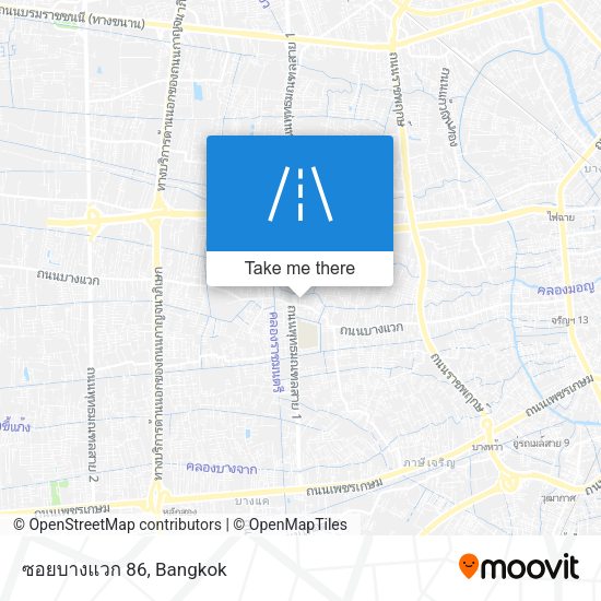 ซอยบางแวก 86 map