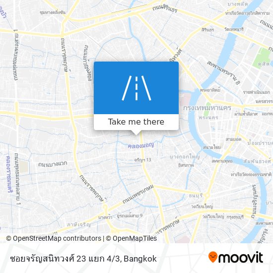 ซอยจรัญสนิทวงศ์ 23 แยก 4/3 map