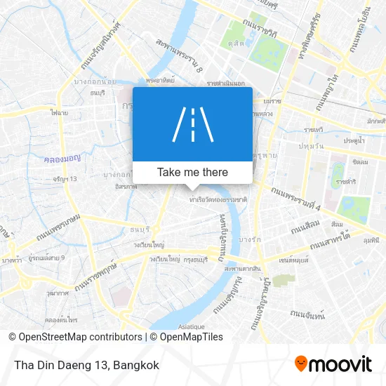 Tha Din Daeng 13 map