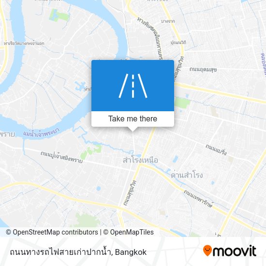ถนนทางรถไฟสายเก่าปากน้ำ map