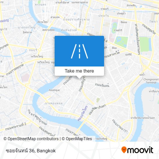 ซอยจันทน์ 36 map