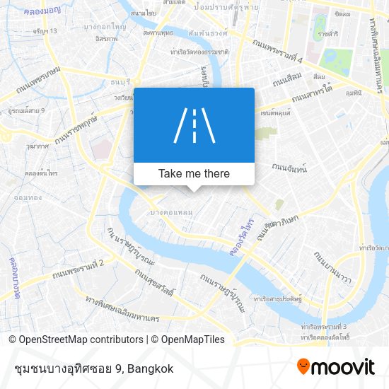 ชุมชนบางอุทิศซอย 9 map