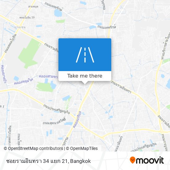 ซอยรามอินทรา 34 แยก 21 map