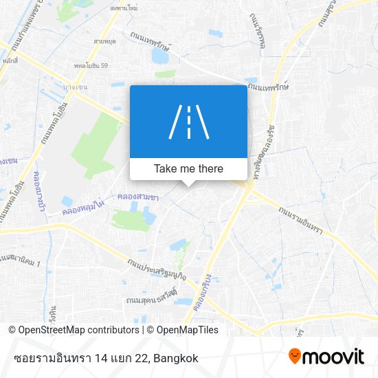 ซอยรามอินทรา 14 แยก 22 map