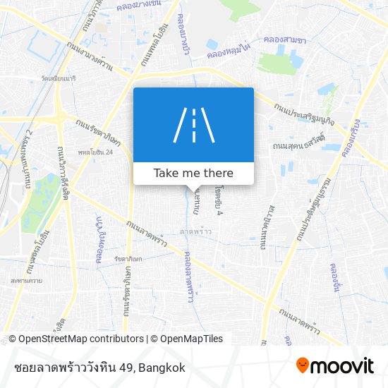 ซอยลาดพร้าววังหิน 49 map