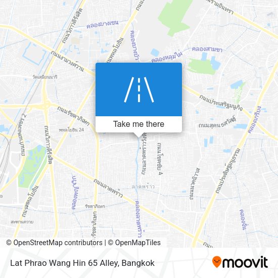 Lat Phrao Wang Hin 65 Alley map
