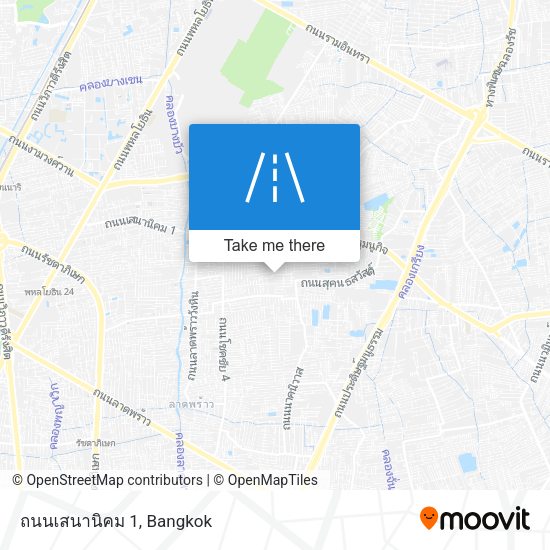 ถนนเสนานิคม 1 map