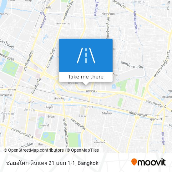 ซอยอโศก-ดินแดง 21 แยก 1-1 map