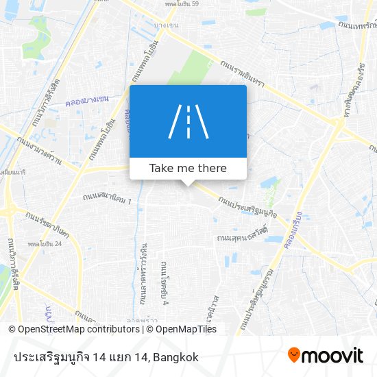 ประเสริฐมนูกิจ 14 แยก 14 map