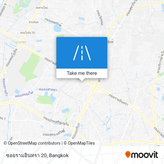 ซอยรามอินทรา 20 map