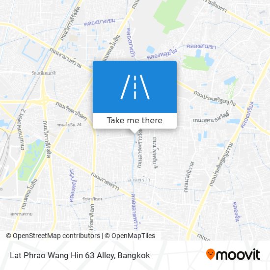 Lat Phrao Wang Hin 63 Alley map