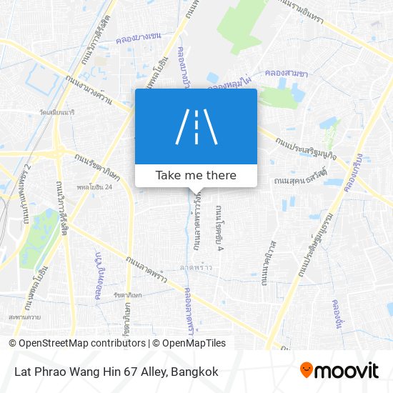 Lat Phrao Wang Hin 67 Alley map