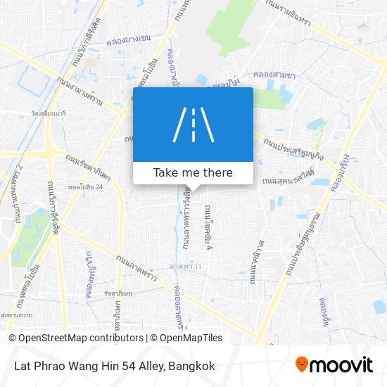 Lat Phrao Wang Hin 54 Alley map