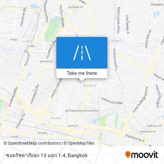 ซอยรัชดาภิเษก 13 แยก 1-4 map