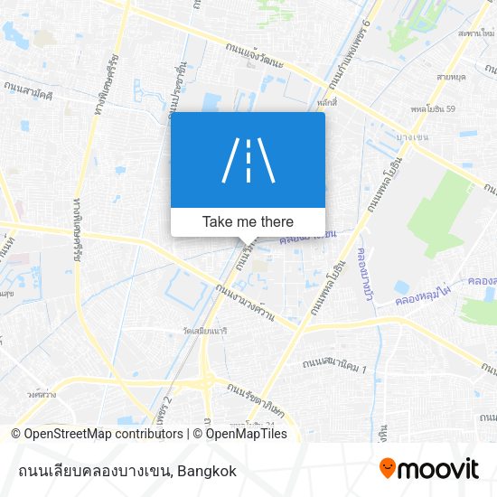 ถนนเลียบคลองบางเขน map