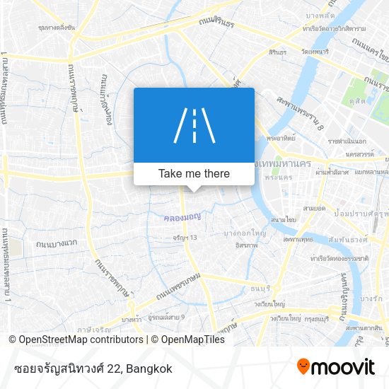 ซอยจรัญสนิทวงศ์ 22 map