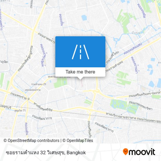 ซอยรามคำแหง 32 วิเศษสุข map