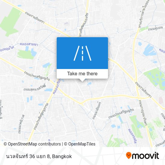 นวลจันทร์ 36 แยก 8 map