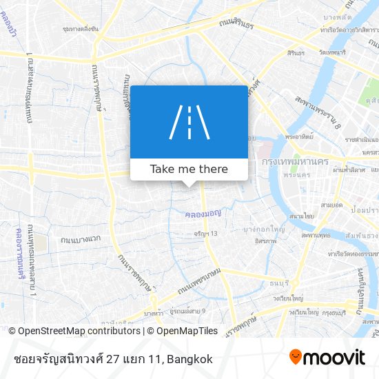 ซอยจรัญสนิทวงศ์ 27 แยก 11 map