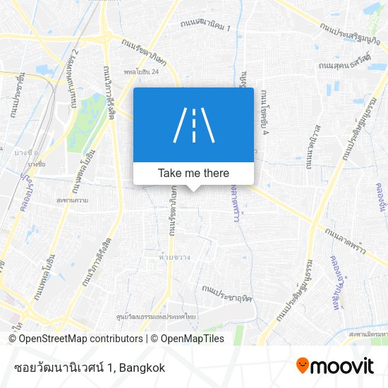ซอยวัฒนานิเวศน์ 1 map