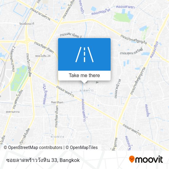 ซอยลาดพร้าววังหิน 33 map