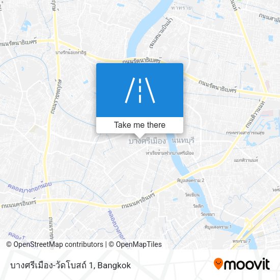 บางศรีเมือง-วัดโบสถ์ 1 map