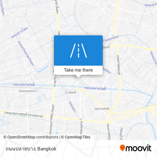 ถนนปลายบาง map