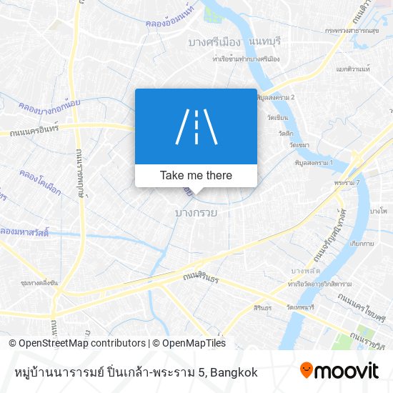 หมู่บ้านนารารมย์ ปิ่นเกล้า-พระราม 5 map