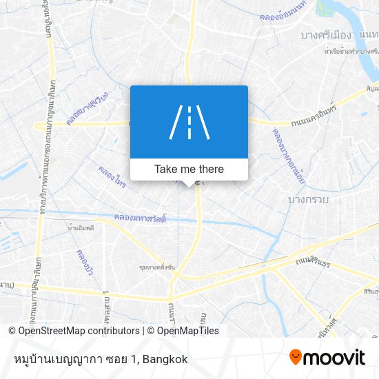 หมูบ้านเบญญากา ซอย 1 map