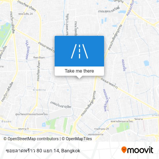 ซอยลาดพร้าว 80 แยก 14 map