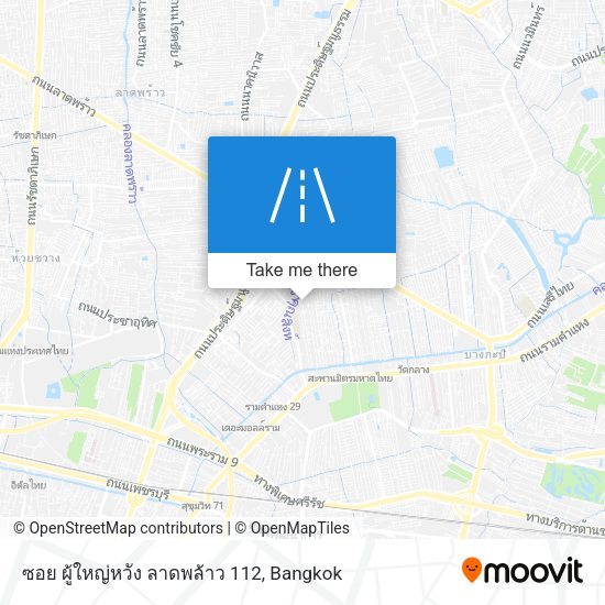 ซอย ผู้ใหญ่หวัง ลาดพล้าว 112 map